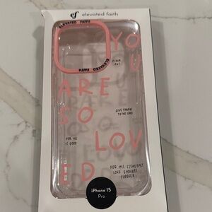 Brand new elevated faith iPhone 15 pro phone case.